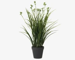 Græs Med Blomster Plastik H.55 cm