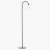 Gulvlampe Glow m. 1 arme sort H.130 cm