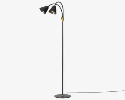 Gulvlampe Hygge sort H. 135 cm