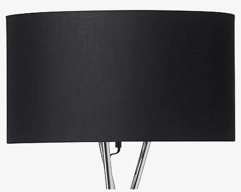 Gulvlampe Uptown Krom/Sort H.157 cm