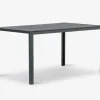 Havebord sort nonwood 90x150 cm