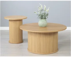 Hjørnebord Nola Natur Eg Ø-50 cm