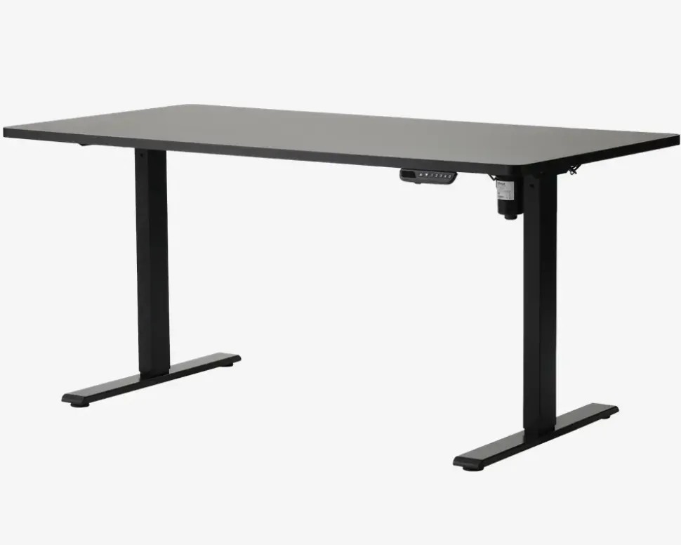 Hæve-Sænkebord 80x160 cm Sort/Sort