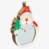 Julemand figur spejl effekt LED H.20 cm