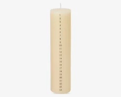 Kalenderlys ivory H.20 cm