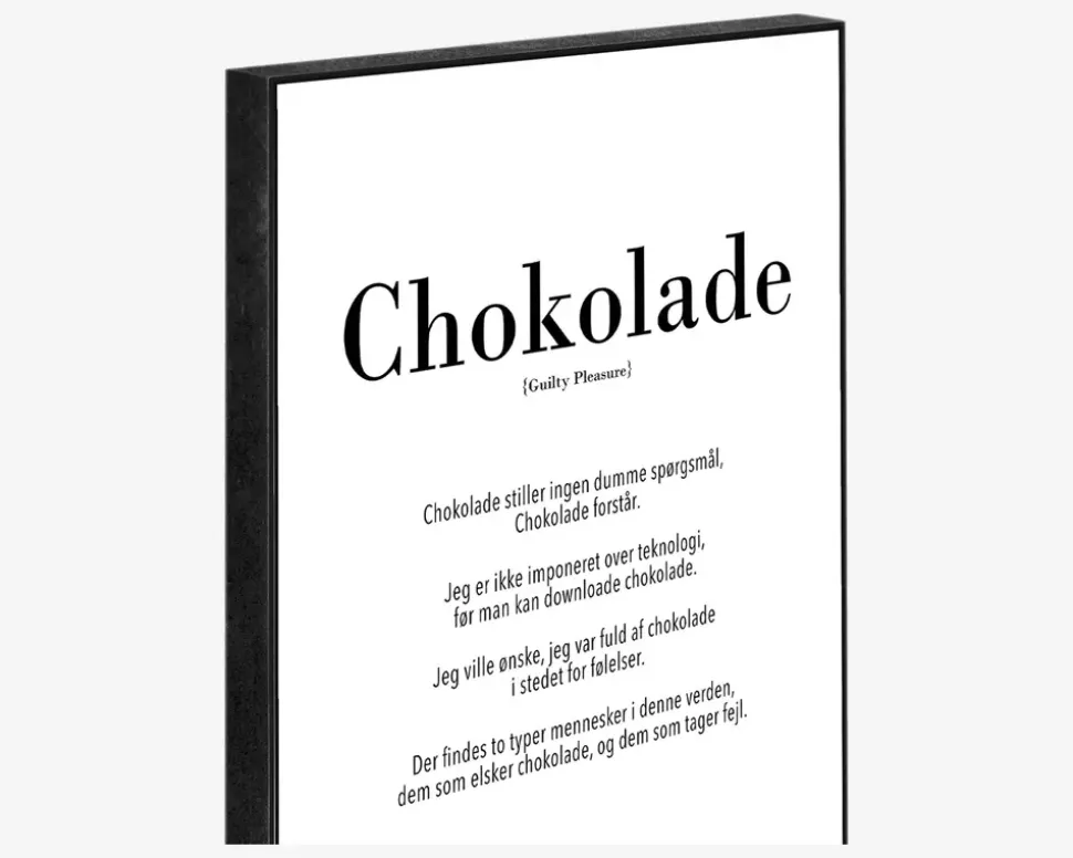 Klods Chokolade 15x21 cm