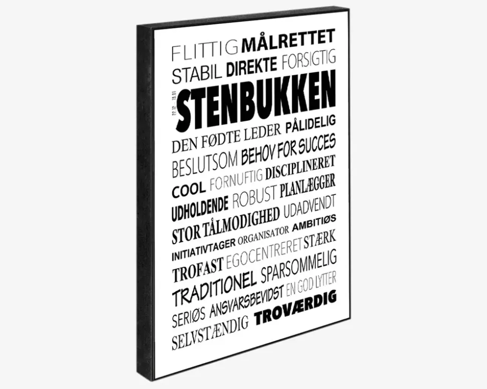 Klods Stenbukken 15x21 cm