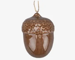 Kogle Ornament Ass. Brun H.8,5cm