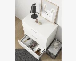 Kommode Sofia hvid med 3 skuffer