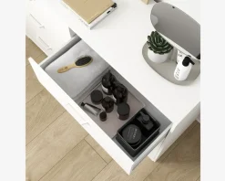Kommode Sofia hvid med 6 skuffer