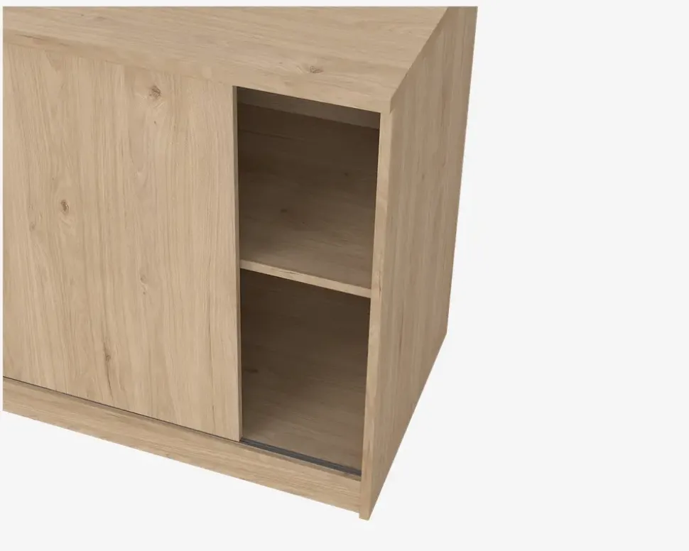 Komode Naia med 3 skuffer og 1 skydelåge eg