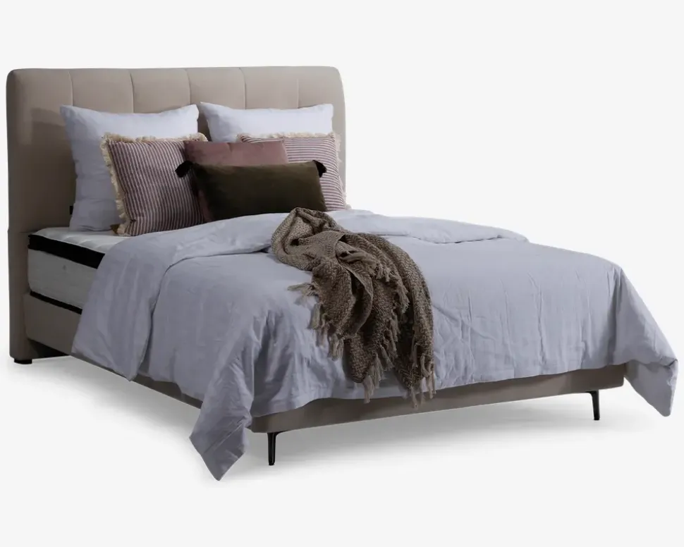 Komplet Continentalseng 140 x 200 cm beige