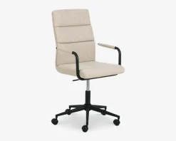 Kontorstol beige møbelstof