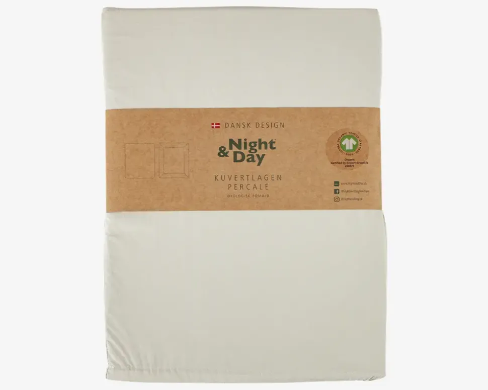 Kuvertlagen Percale Sand 180x200 cm