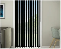 Lamelanlæg Line Sort L.250 cm