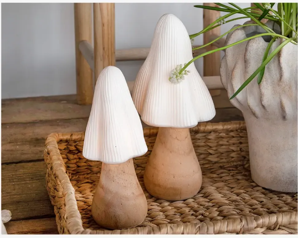 Lampe svamp LED lys H.21 cm