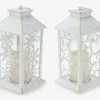 Lanterne LED hvid H.28 cm