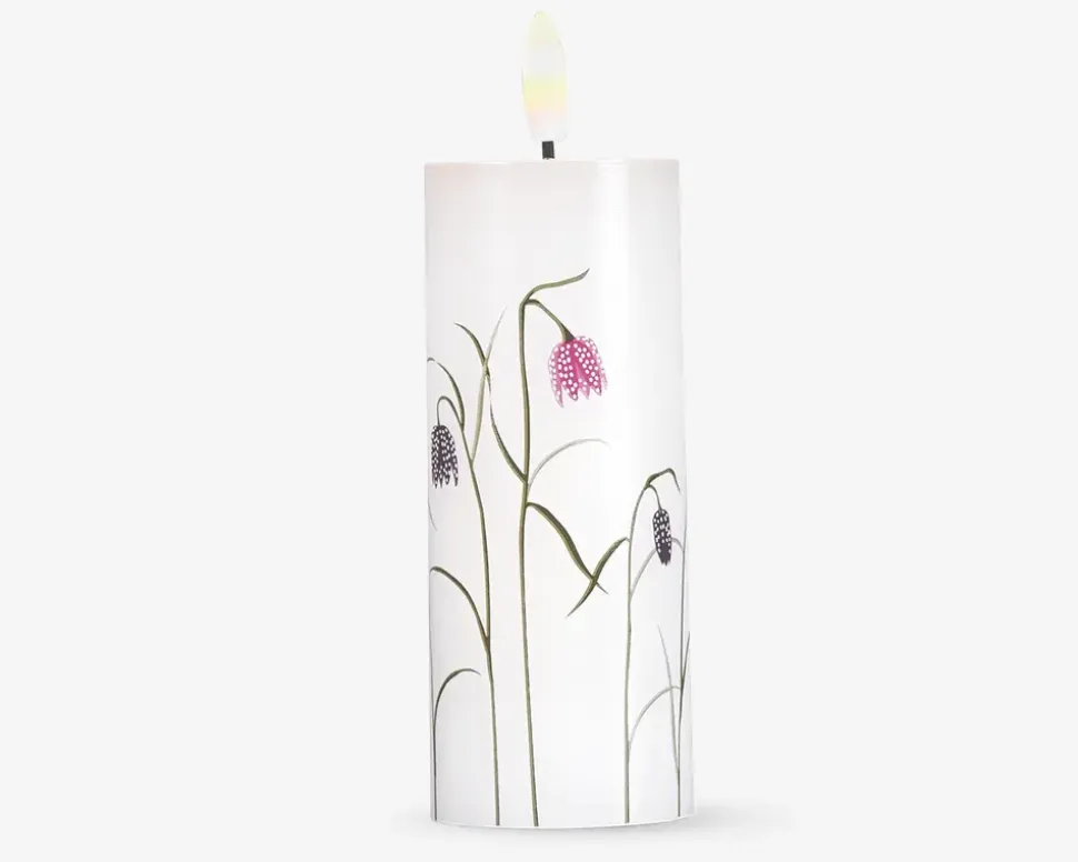 LED lys voks 3 stk. blomster