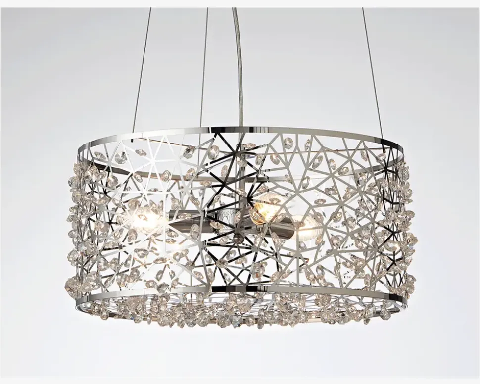 Loftlampe City Krom Ø.42 cm