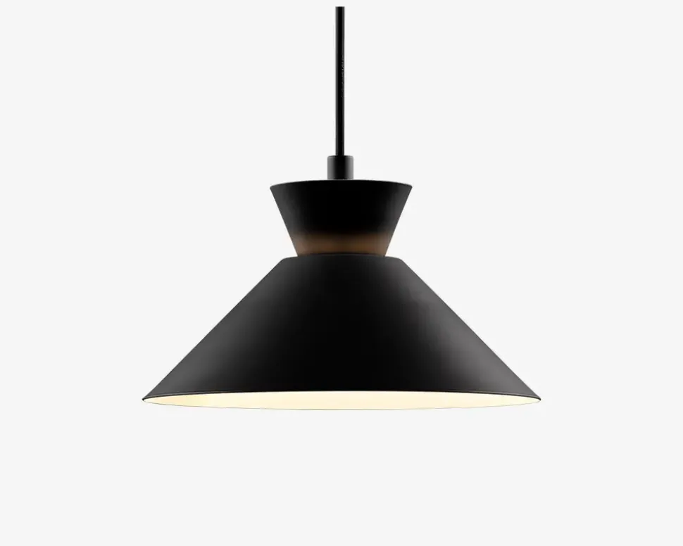 Loftlampe Dial Sort Ø.25 cm