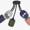 Loftlampe filt vævet H.43,5 cm