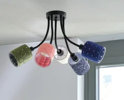 Loftlampe filt vævet H.43,5 cm