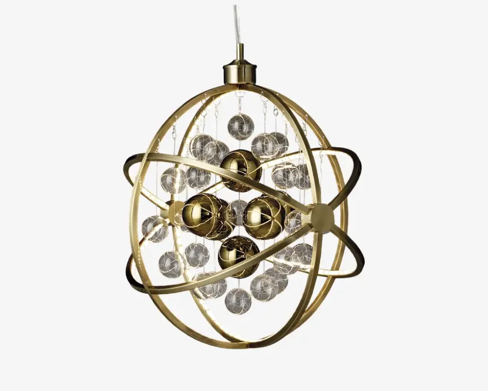 Loftlampe Galaxy Antik Messing Ø.48 cm