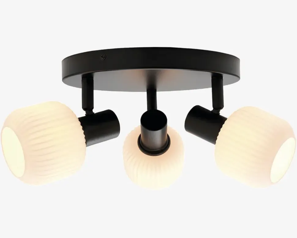 Loftlampe Milford mini 3xE14 sort