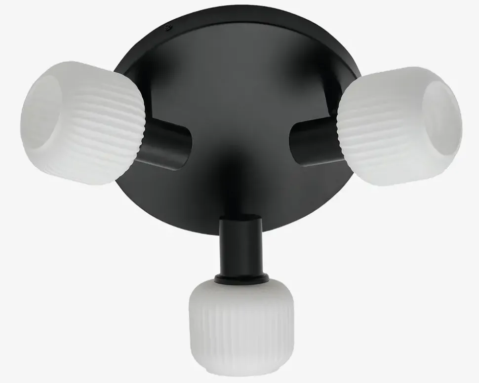 Loftlampe Milford mini 3xE14 sort