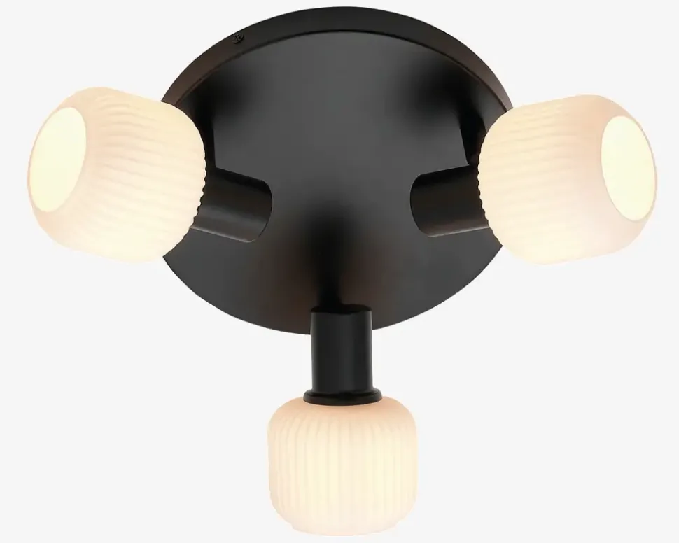 Loftlampe Milford mini 3xE14 sort