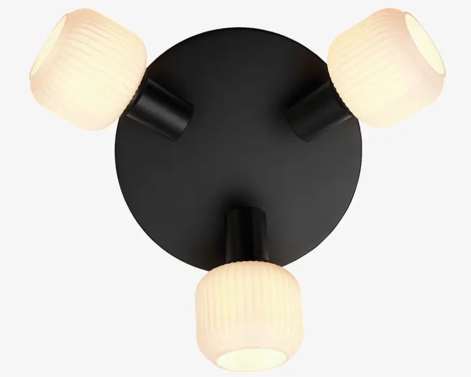 Loftlampe Milford mini 3xE14 sort