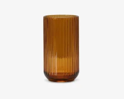 Lyngby vase glas amber H.20 cm