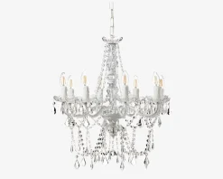 Lysekrone Imperial 8-armet Hvid Ø.55 cm
