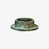 Lysestage Alu Antik Grøn Ø.10 cm