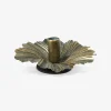 Lysestage Blad Guld H.6xØ.16 cm