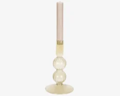 Lysestage Bubbles Mosgrøn H.16 cm