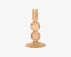 Lysestage Bubbles Sand H.16 cm