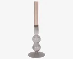 Lysestage Bubbles Sort H.16 cm