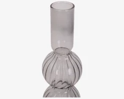 Lysestage Bubbles Sort H.16 cm