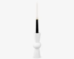 Lysestage Geo Count hvid H.20 cm