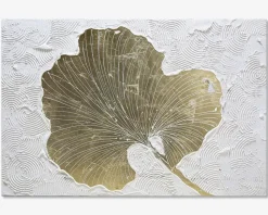 Maleri guld blad 80x120 cm