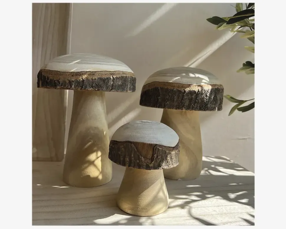 Mushroom natur H.21 cm