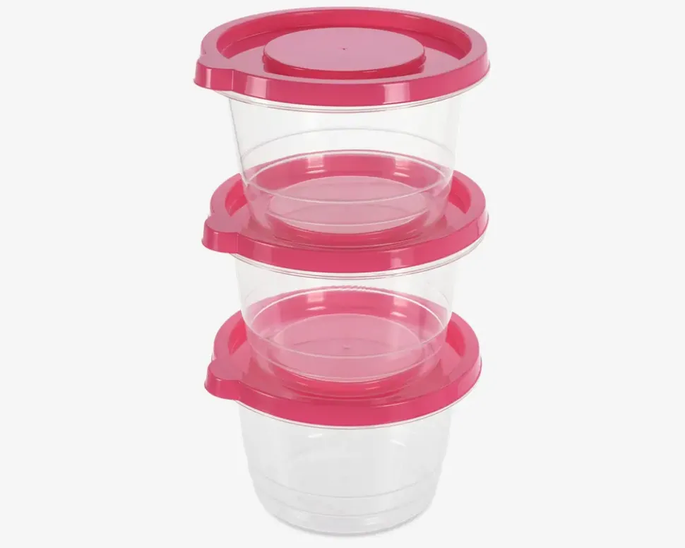 Opbevaringsboks Pink Sæt 3 stk.