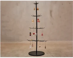 Ornament hjerte m/mønster ass H.4 cm