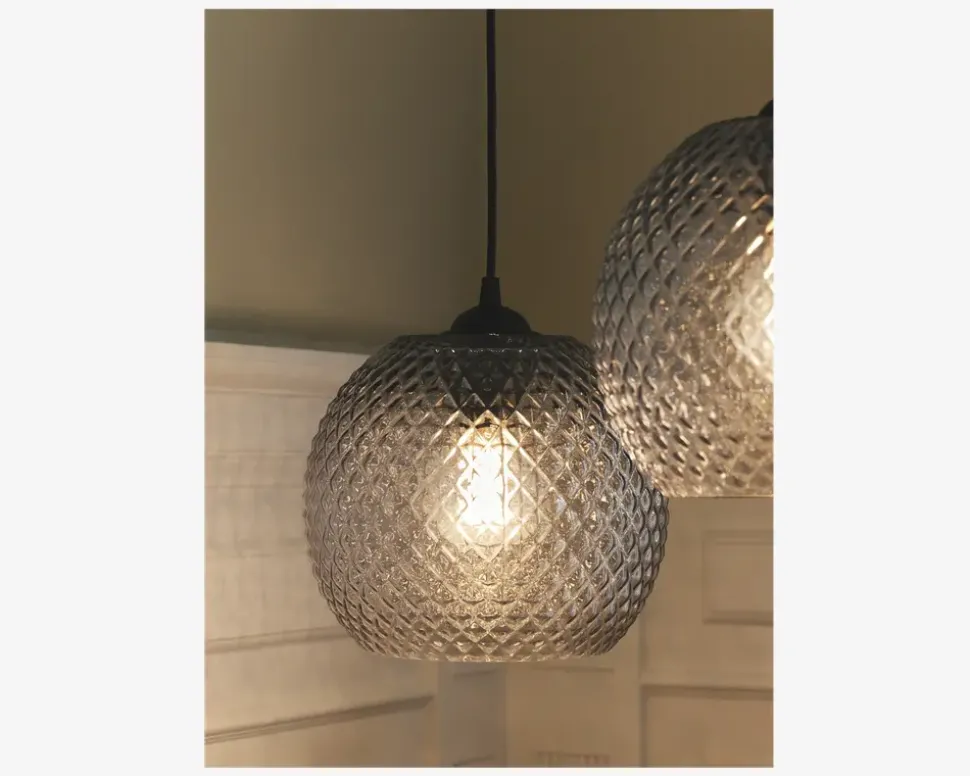 Pendel NOBB mini røgfarvet Ø.12 cm