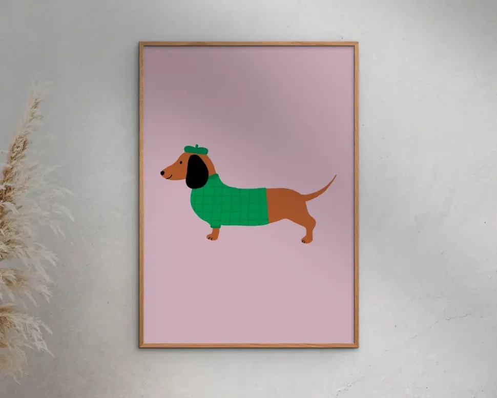 Plakat Dachshund A5