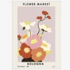 Plakat flower market 30x40 cm