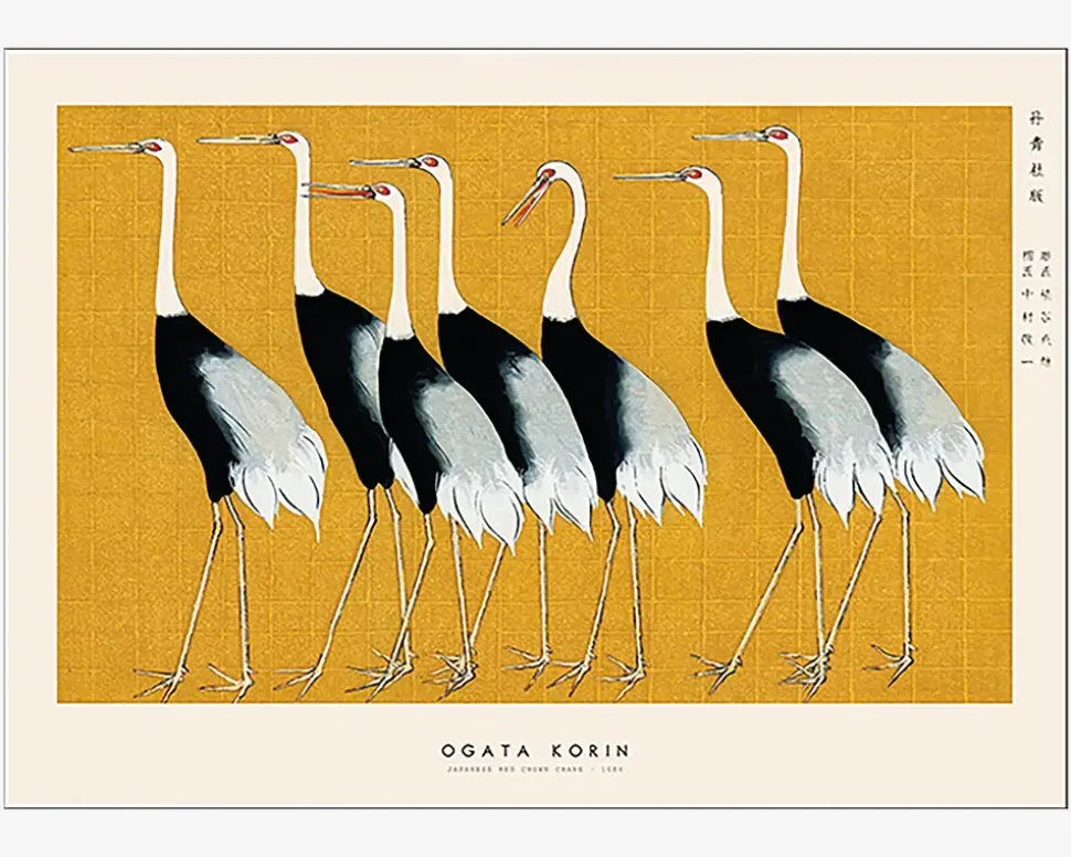 Plakat Red Crown Crane