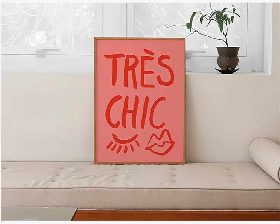 Plakat Traus Chic Pink