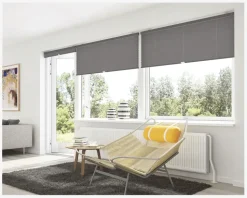 Plisse Gardin Touch 60x160 cm Grå